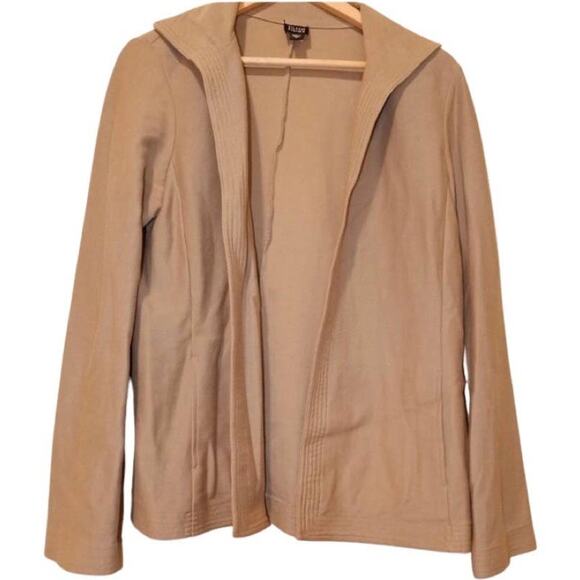 Eileen Fisher tan cotton jacket - Picture 1 of 5